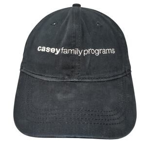 Casey Family Programs Strapback Baseball Cap Black One Size Embroidered Hit Wear